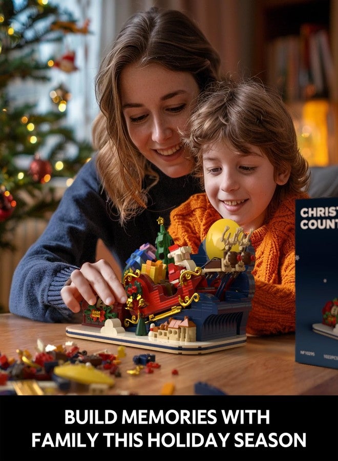 Nifeliz Christmas Countdown Building Set for Adults and Family, Christmas Decoration to Build Together, Holiday Collectible Gift for Home Décor and Office Décor (1022PCS, NF10295) - Image 2